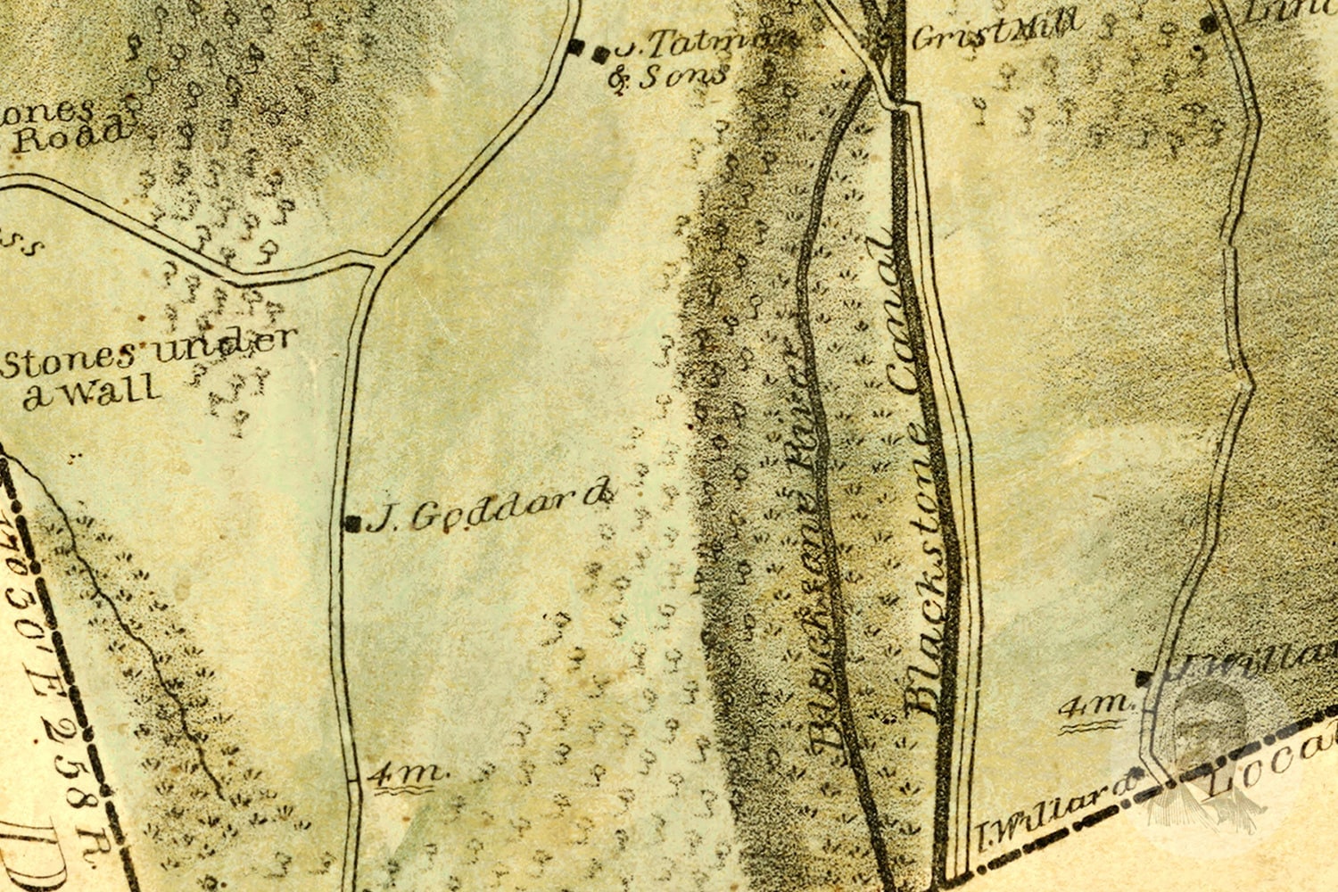 Vintage Worcester County Map 1833 Worcester County MA Land Etsy
