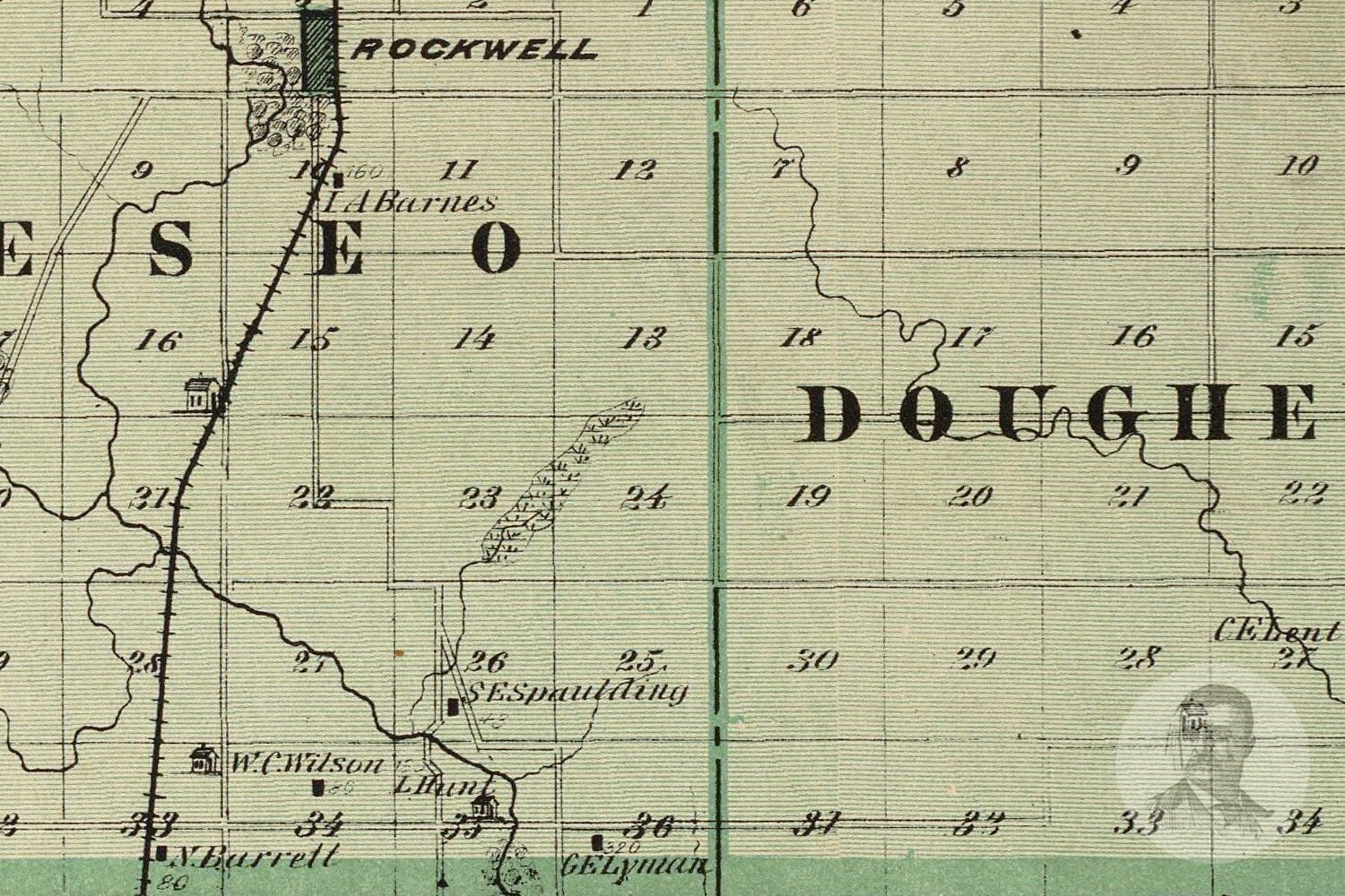 Vintage Cerro Gordo County IA Map 1875 Old Iowa Map Etsy