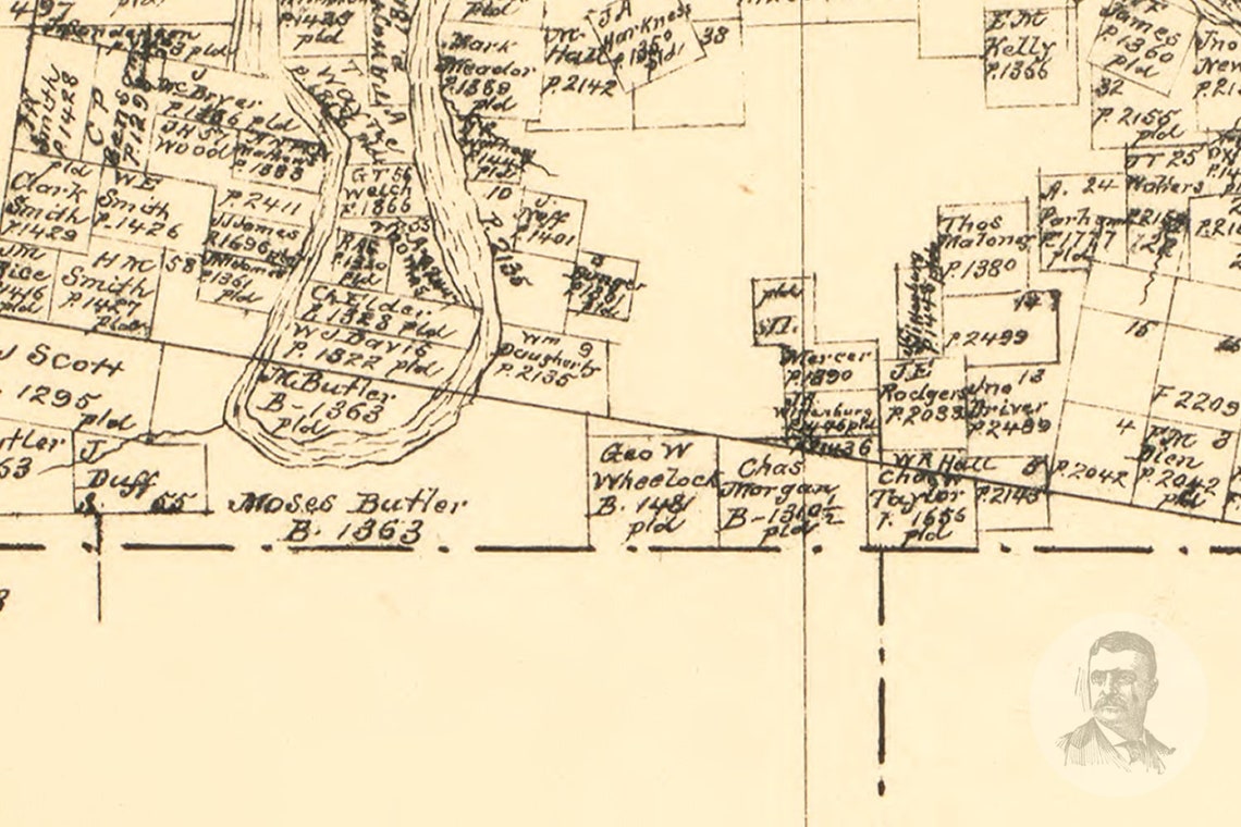 Vintage Young County Map 1879 Young County TX Land Ownership Etsy