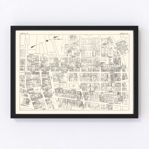 Norfolk Map 1929, Vintage Norfolk Map, Old Norfolk Virginia Art, Wall Art Gift for Norfolk History Lovers Retro Decor