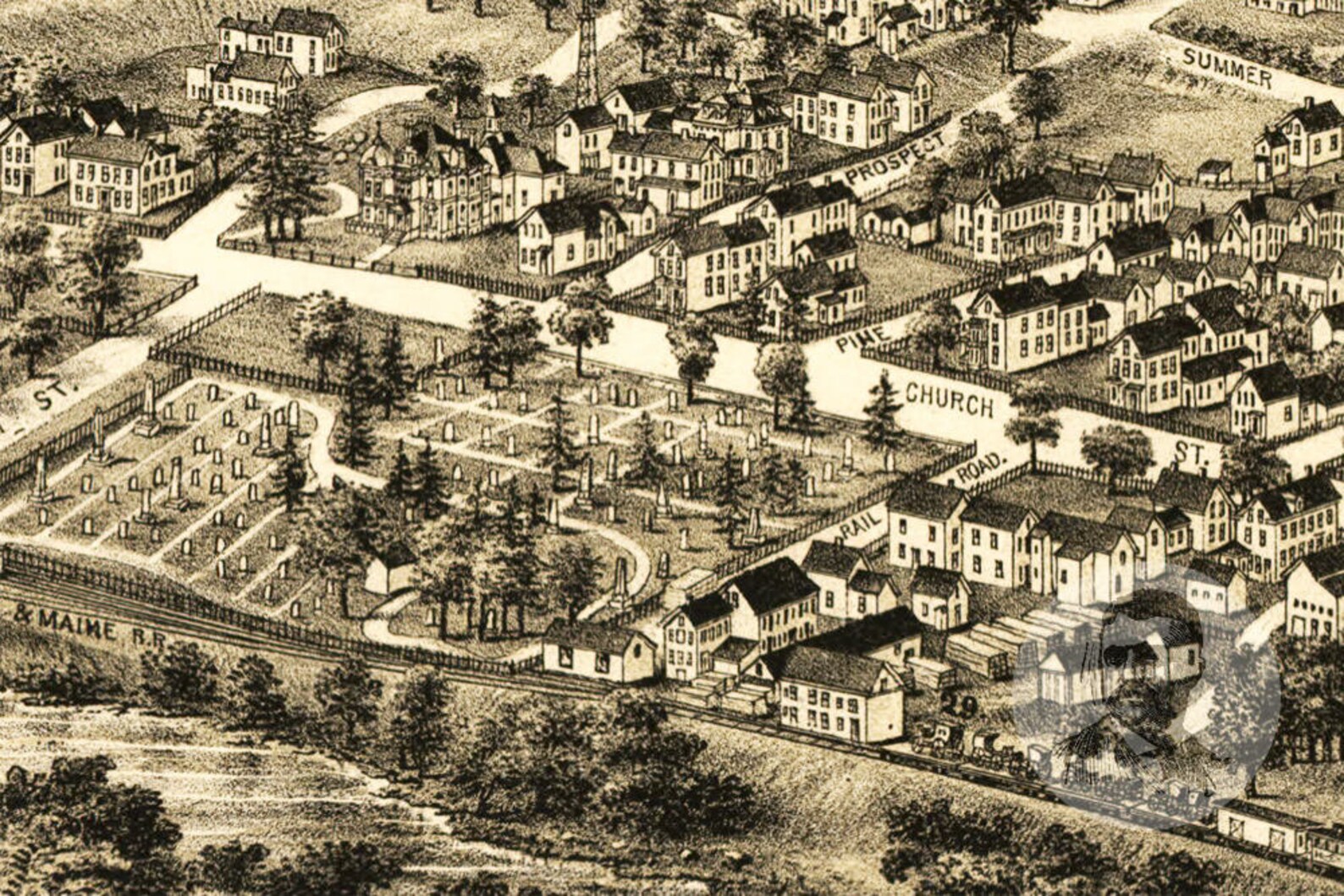 Vintage Merrimac Map 1889 Old Map of Merrimac Massachusetts Etsy