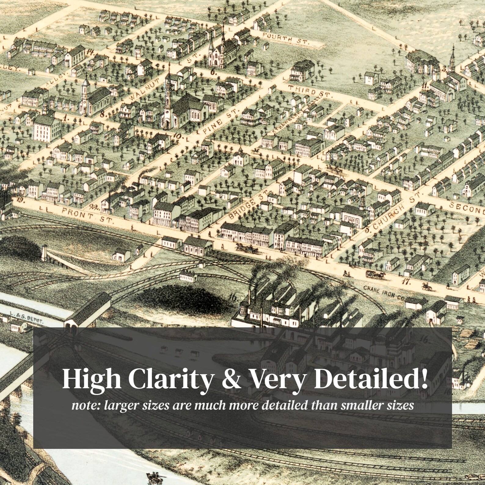 Catasauqua Map 1873 Old Map of Catasauqua Pennsylvania Art Etsy