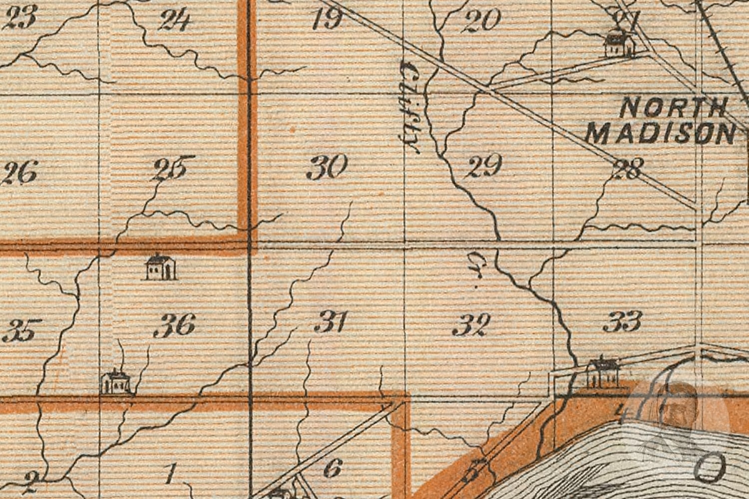Vintage Jefferson County IN Map 1876 Old Indiana Map Etsy