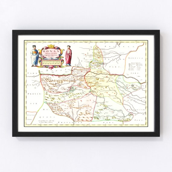 Honan Henan Mapa 1665 Mapa antiguo de Honan Henan China - Etsy México Honan Henan Mapa 1665 Mapa antiguo de Honan Henan China - Etsy México
