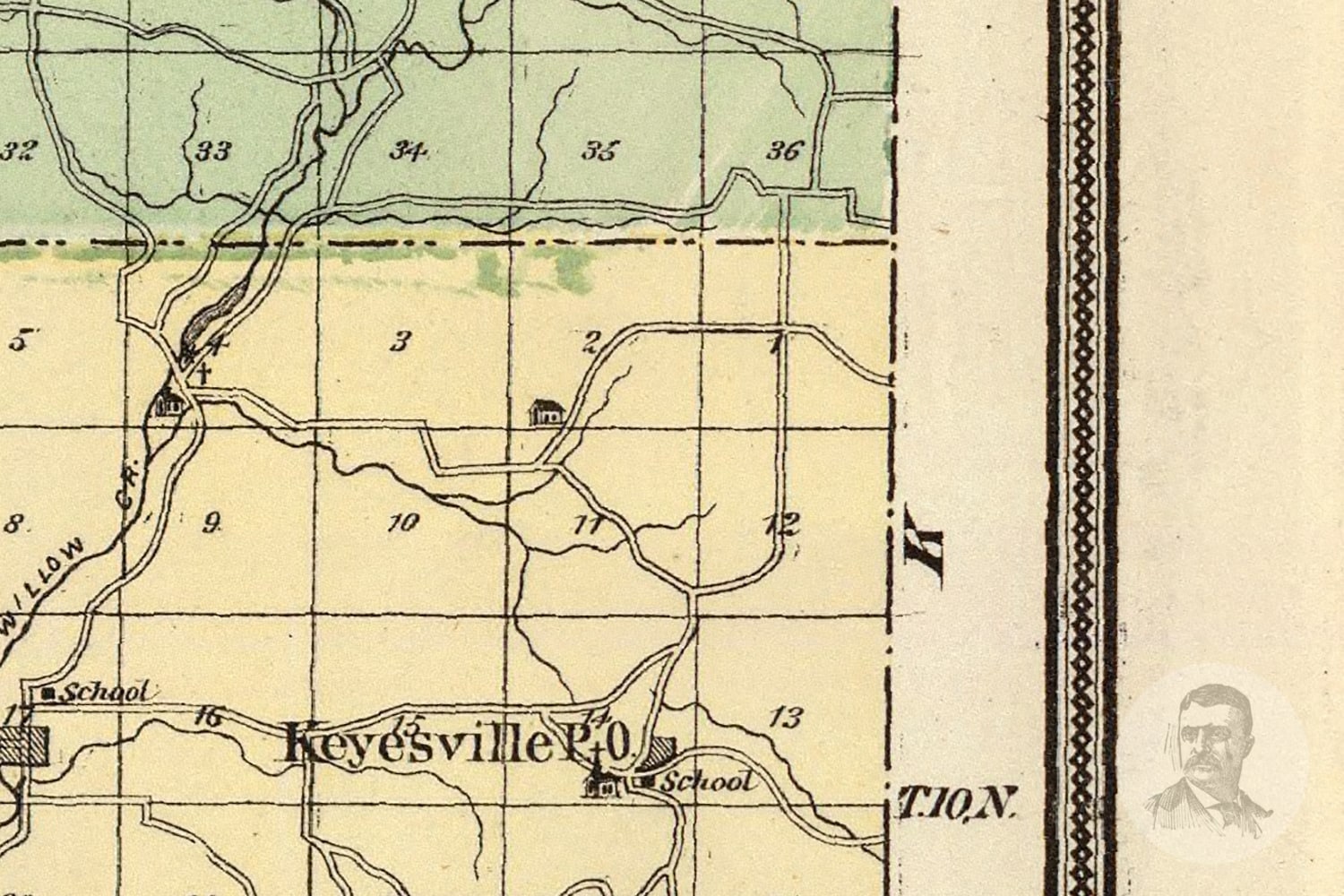 Vintage Richland County WI Map 1878 Old Wisconsin Map Etsy