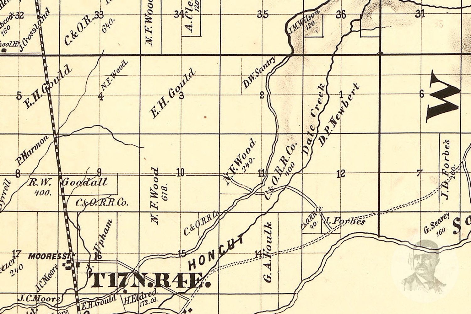 Vintage Butte County Map 1877 Old Map of Butte County | Etsy