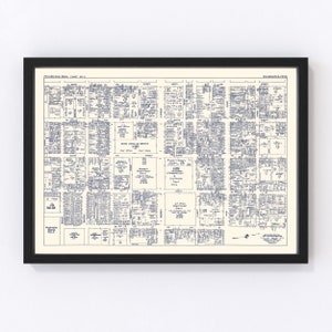Philadelphia Map 1950, Vintage Philadelphia Map, Old Philadelphia Pennsylvania Art, Wall Art Gift for Philadelphia History Lovers Retro Deco