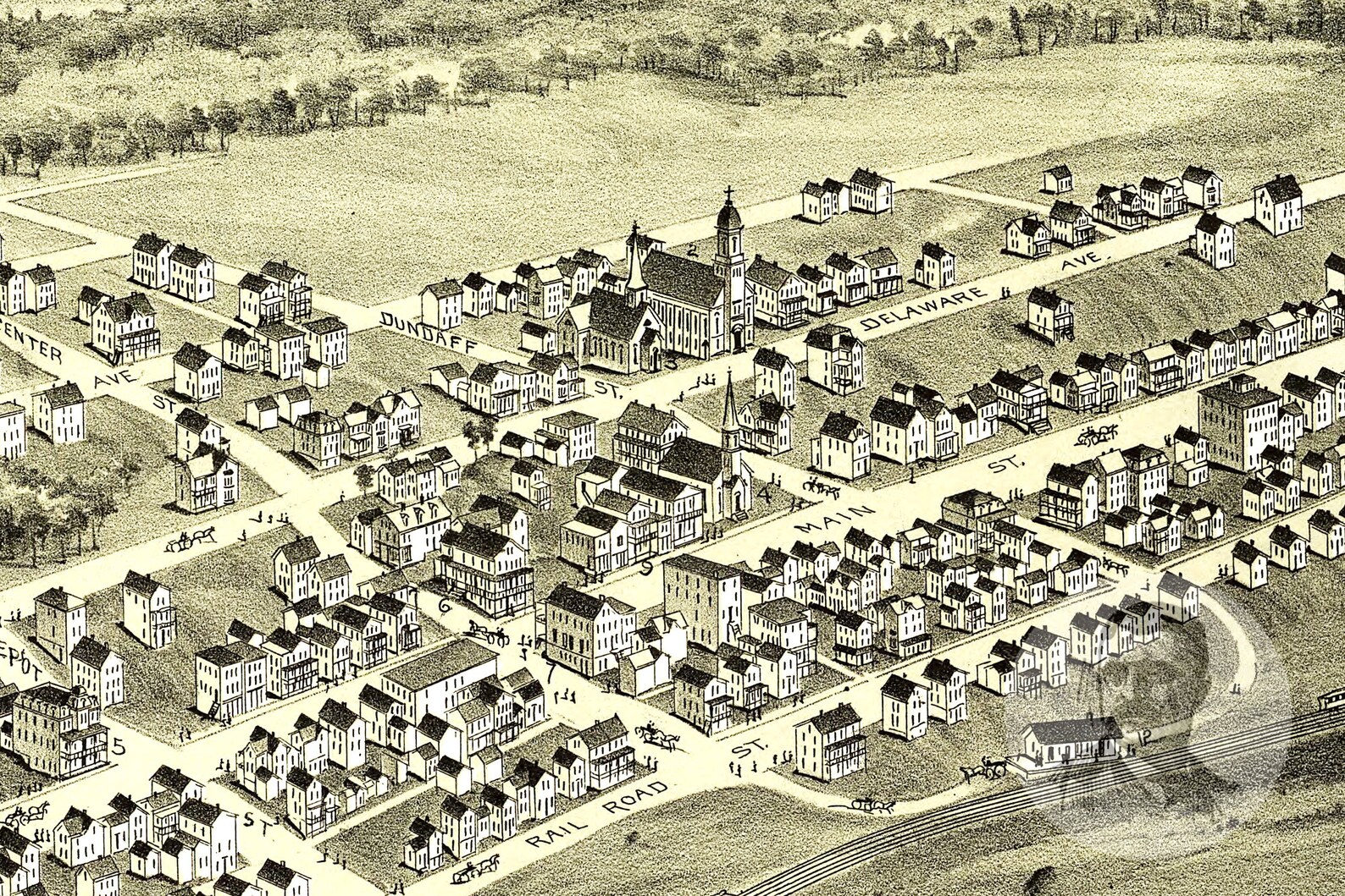 Vintage Forest City Map 1889 Old Map of Forest City Etsy