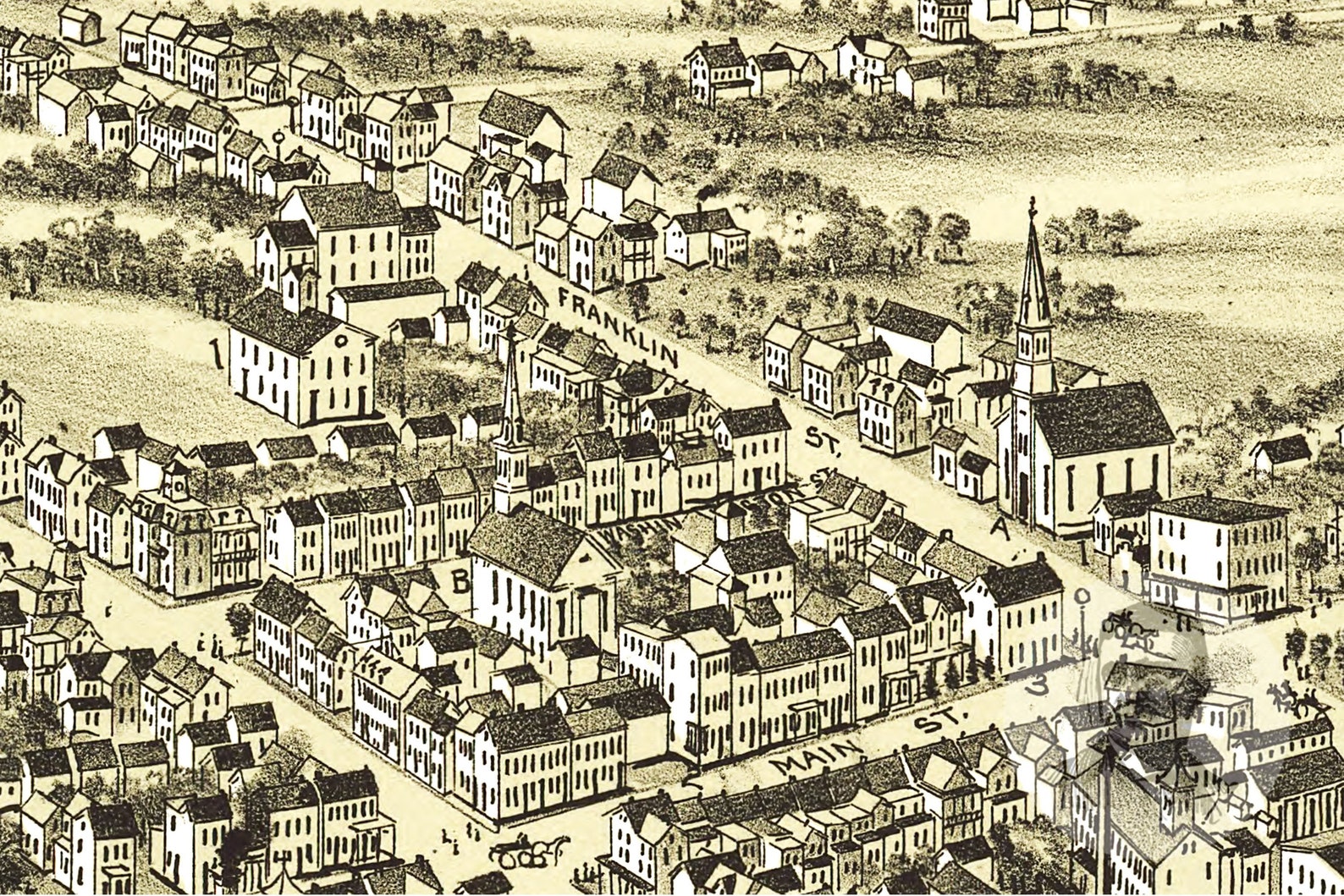 Vintage Fleetwood Map 1897 Old Map of Fleetwood Etsy