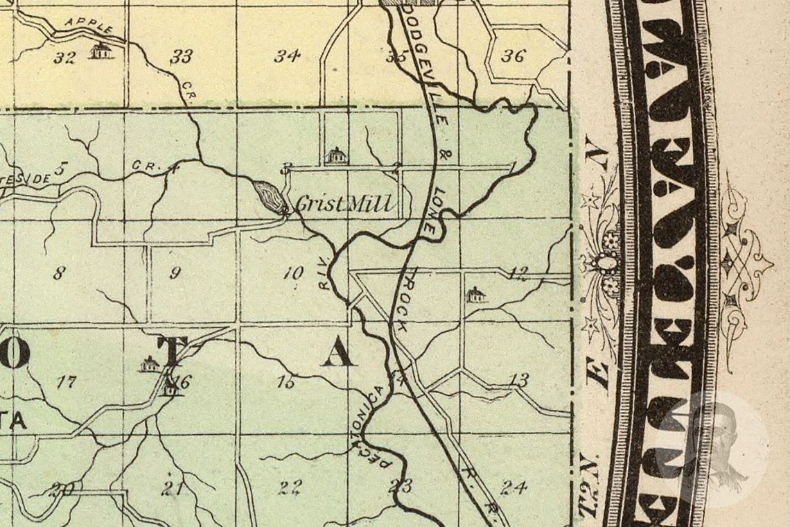 Vintage Lafayette County WI Map 1878 Old Wisconsin Map Etsy