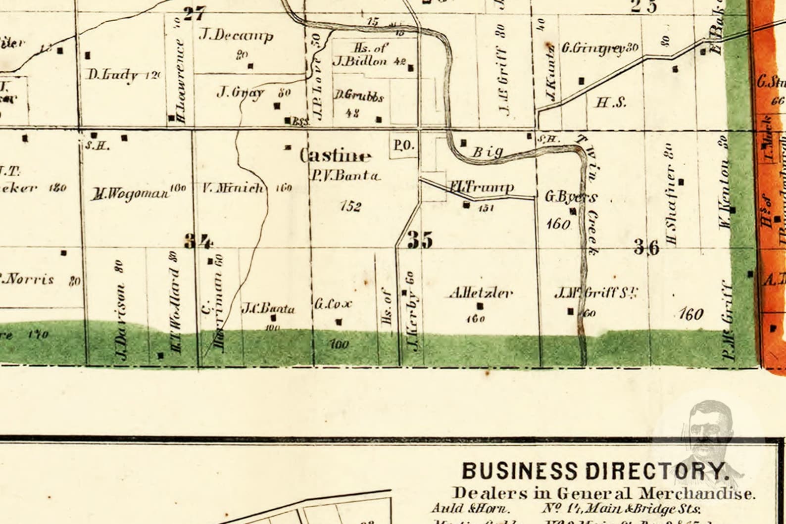 Vintage Darke County Map 1857 Old Map of Darke County Ohio Etsy