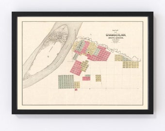 Chamberlain Map 1890, Vintage Chamberlain Map, Old Chamberlain South Dakota Art, Wall Art Gift for Chamberlain History Lovers Retro Decor