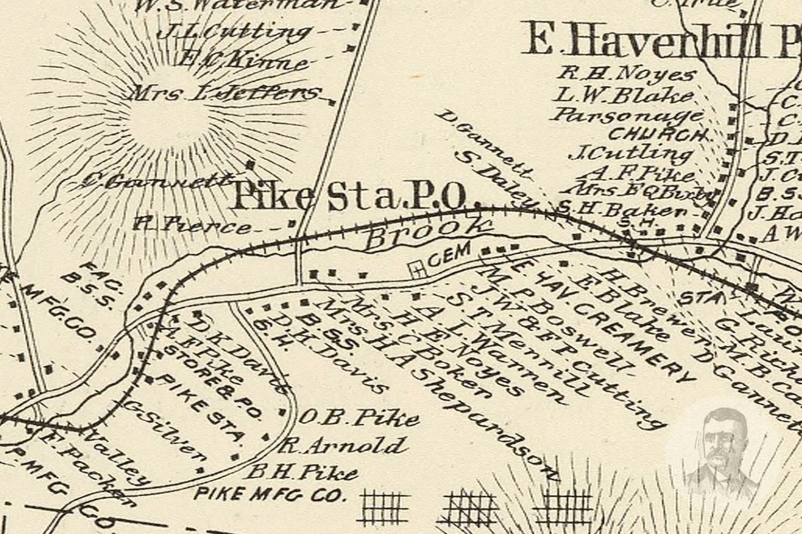 Vintage Haverhill Map from 1892 Old New Hampshire Map Etsy