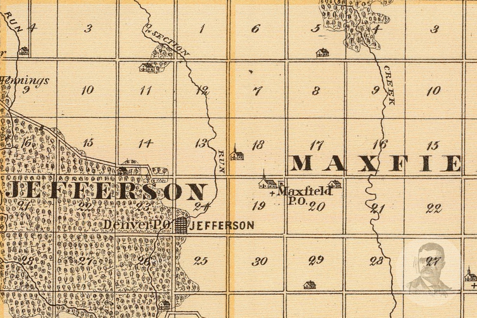 Vintage Bremer County IA Map 1875 Old Iowa Map Historical | Etsy