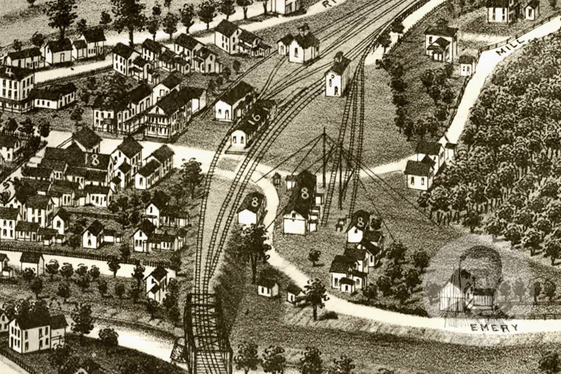 Vintage Chester Map 1885 Old Map of Chester Massachusetts Etsy