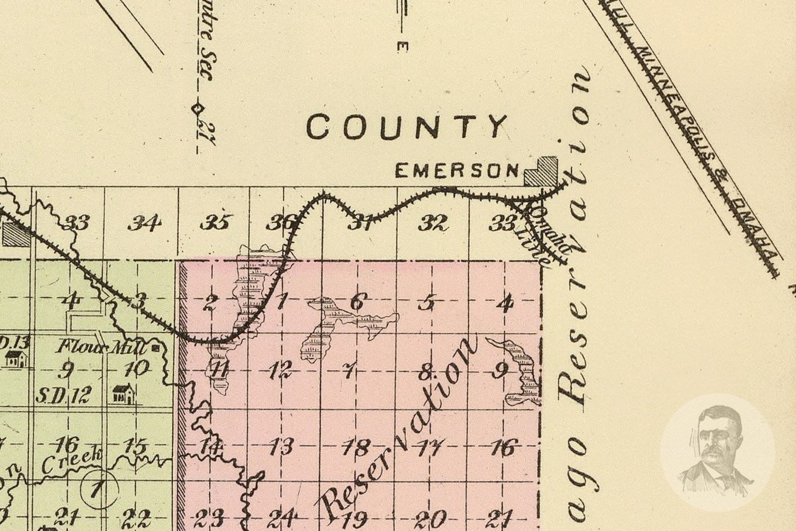 Vintage Wayne County NE Map 1885 Old Nebraska Map Etsy