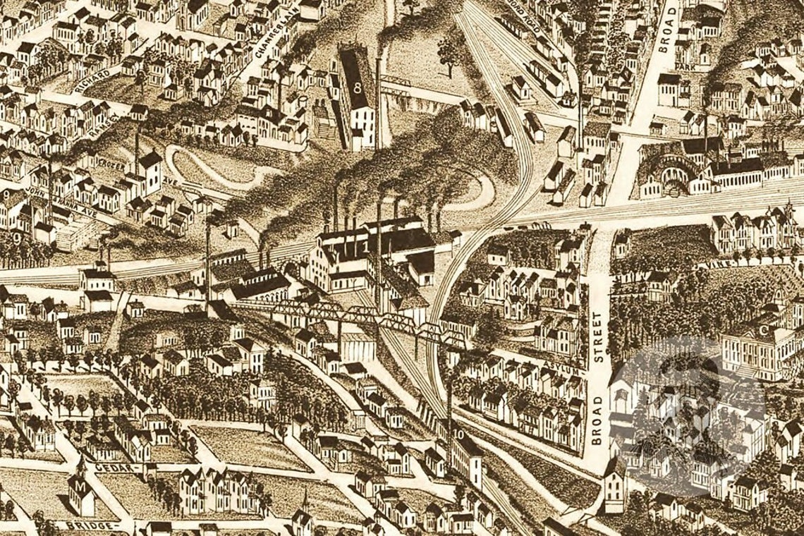Vintage Knoxville Map 1886 Old Map of Knoxville Tennessee | Etsy