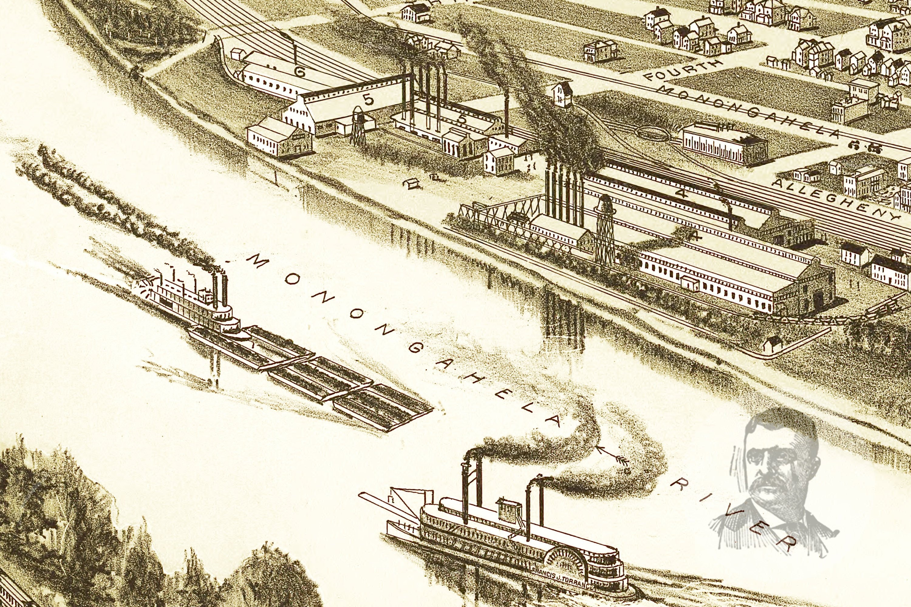 Vintage Glassport Map 1902 Old Map of Glassport Etsy