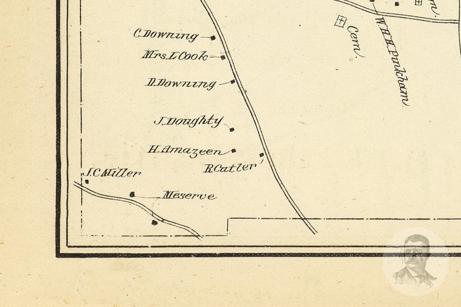 Vintage Middleton Map from 1892 Old New Hampshire Map Etsy