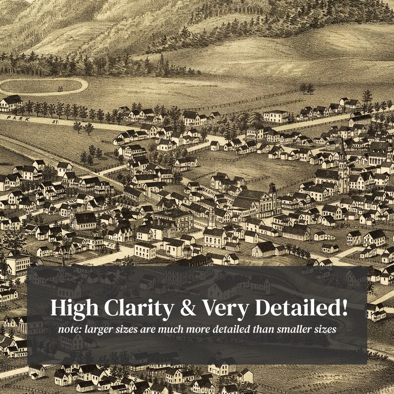 Cambridge Map 1886 Old Map of Cambridge New York Art Vintage Etsy