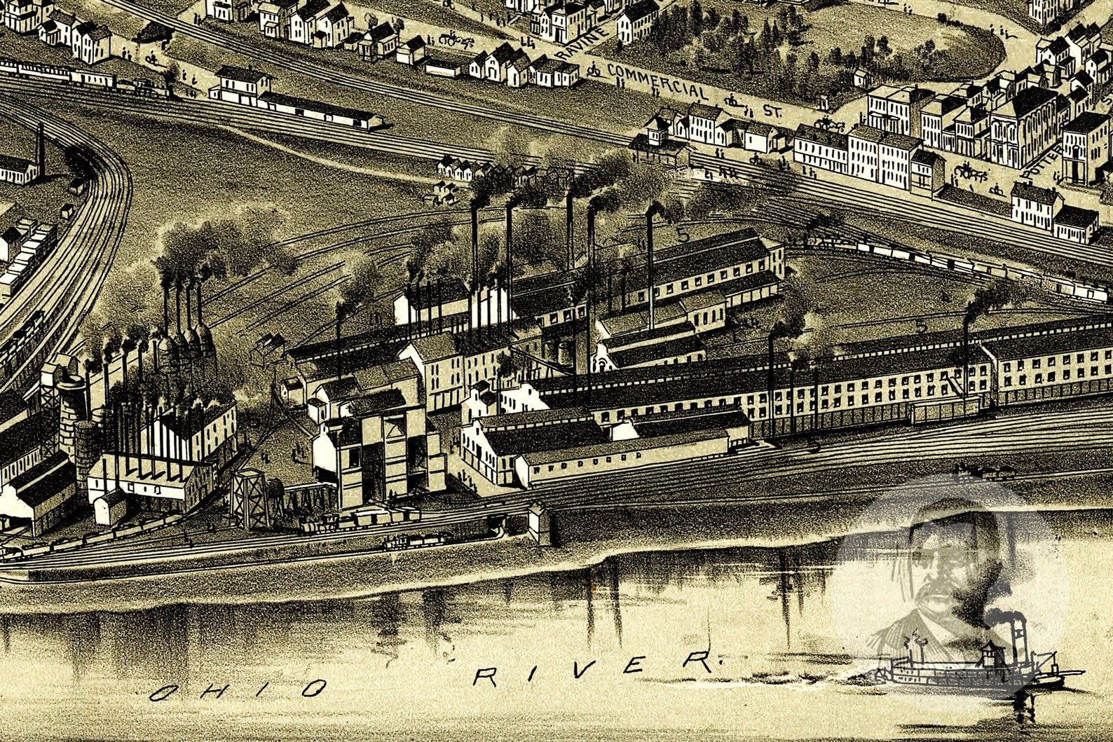 Vintage Mingo Junction Map 1899 Old Map of Mingo Junction Etsy