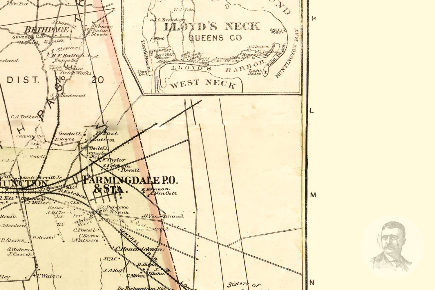 Vintage Kings County Map 1886 Old Map of Kings County New Etsy