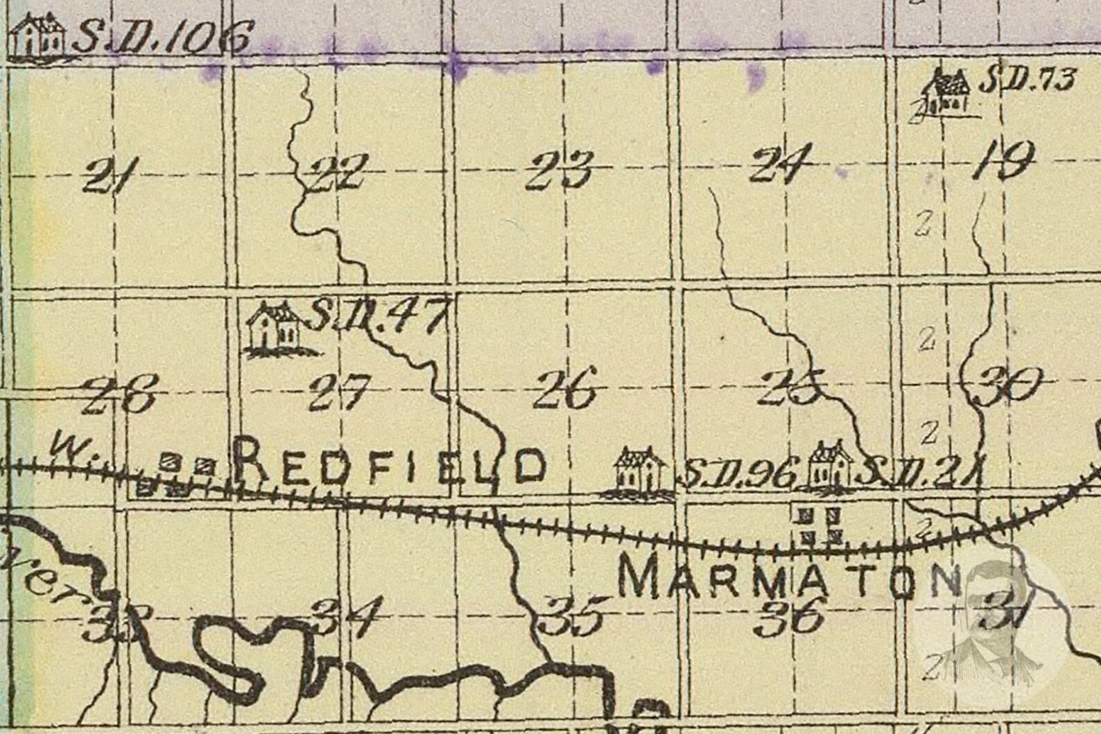Vintage Bourbon County KS Map 1887 Old Kansas Map Etsy