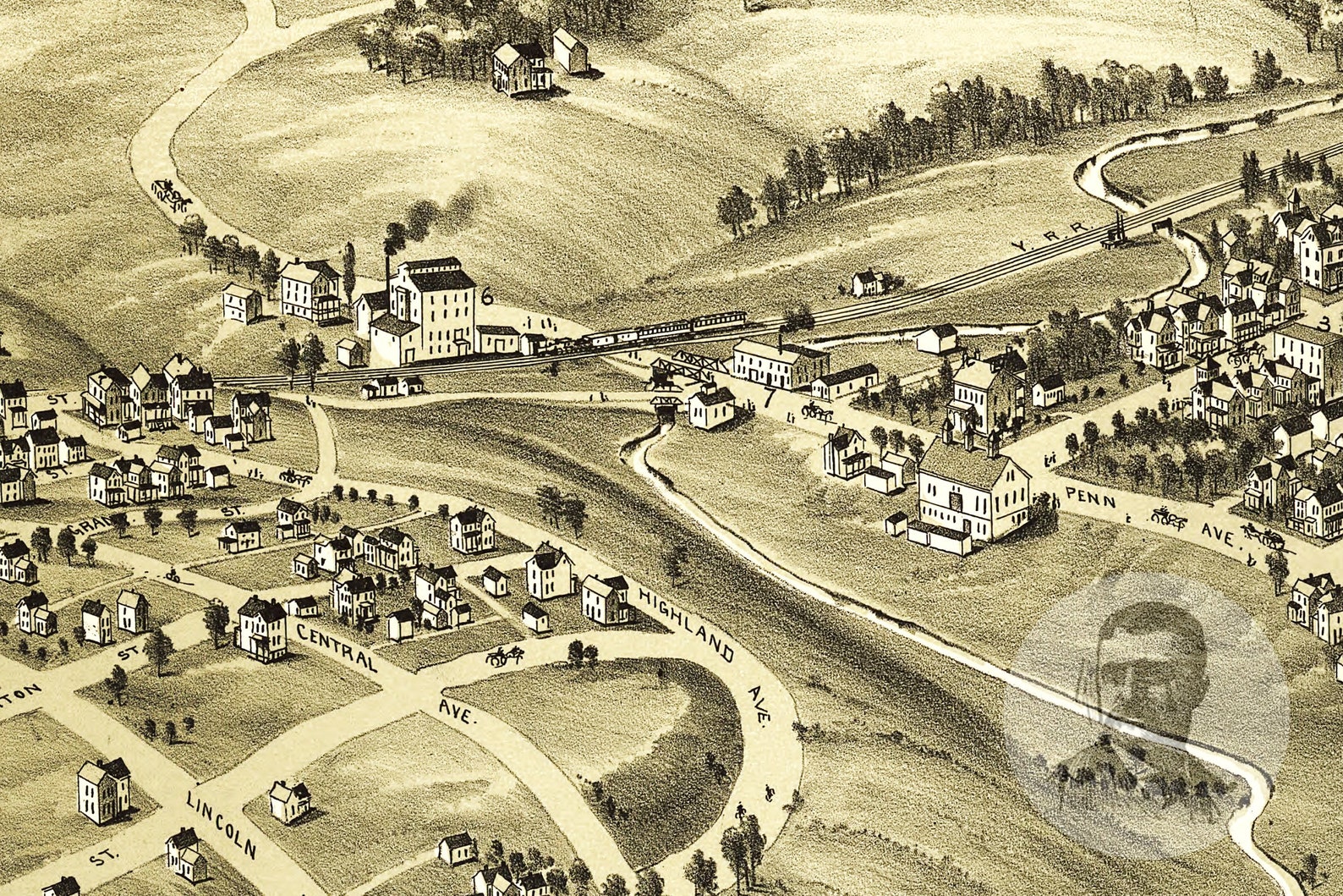 Vintage Irwin Map 1897 Old Map of Irwin Pennsylvania Etsy