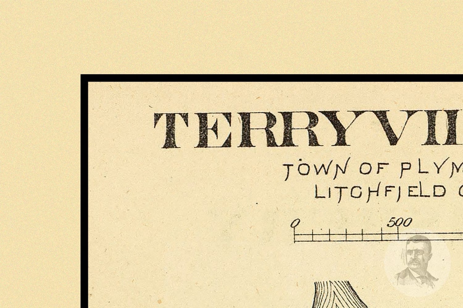 Vintage Terryville Map from 1893 Old Connecticut Map Etsy