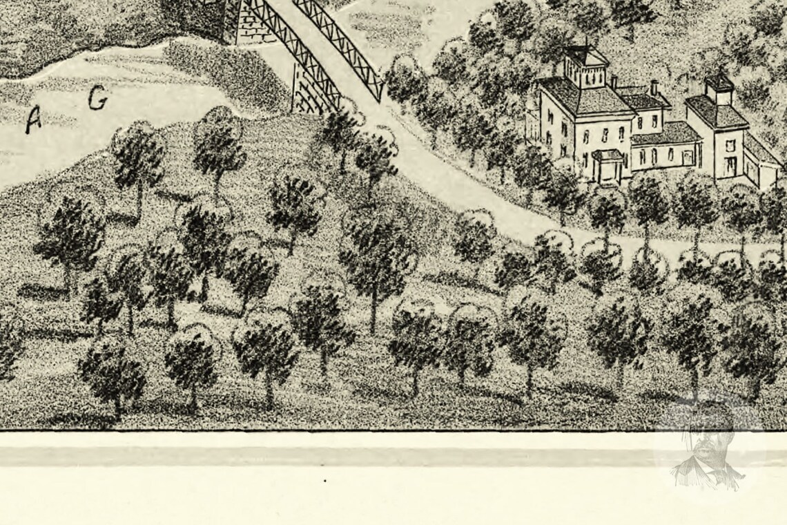 Vintage Palmer Map 1879 Old Palmer Massachusetts Map Etsy