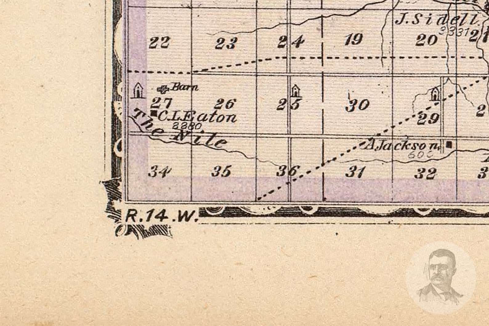 Vintage Vermilion County IL Map 1876 Old Illinois Map  Etsy