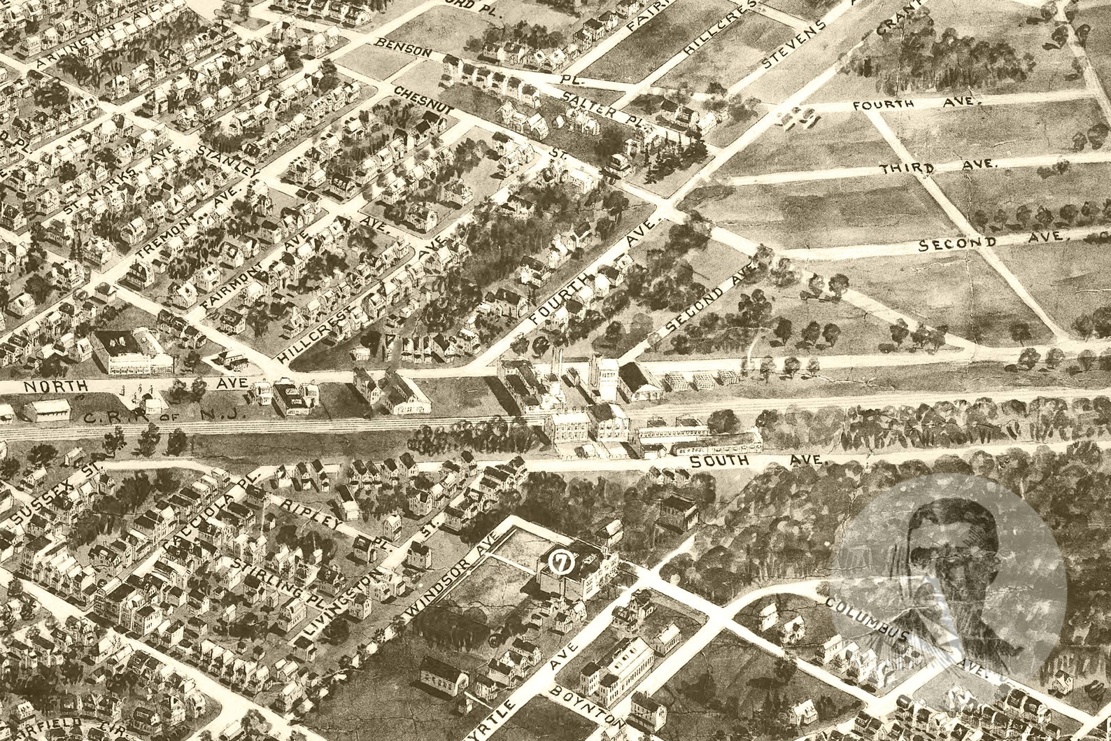 Vintage Westfield Map 1929 Old Map of Westfield New Jersey Etsy