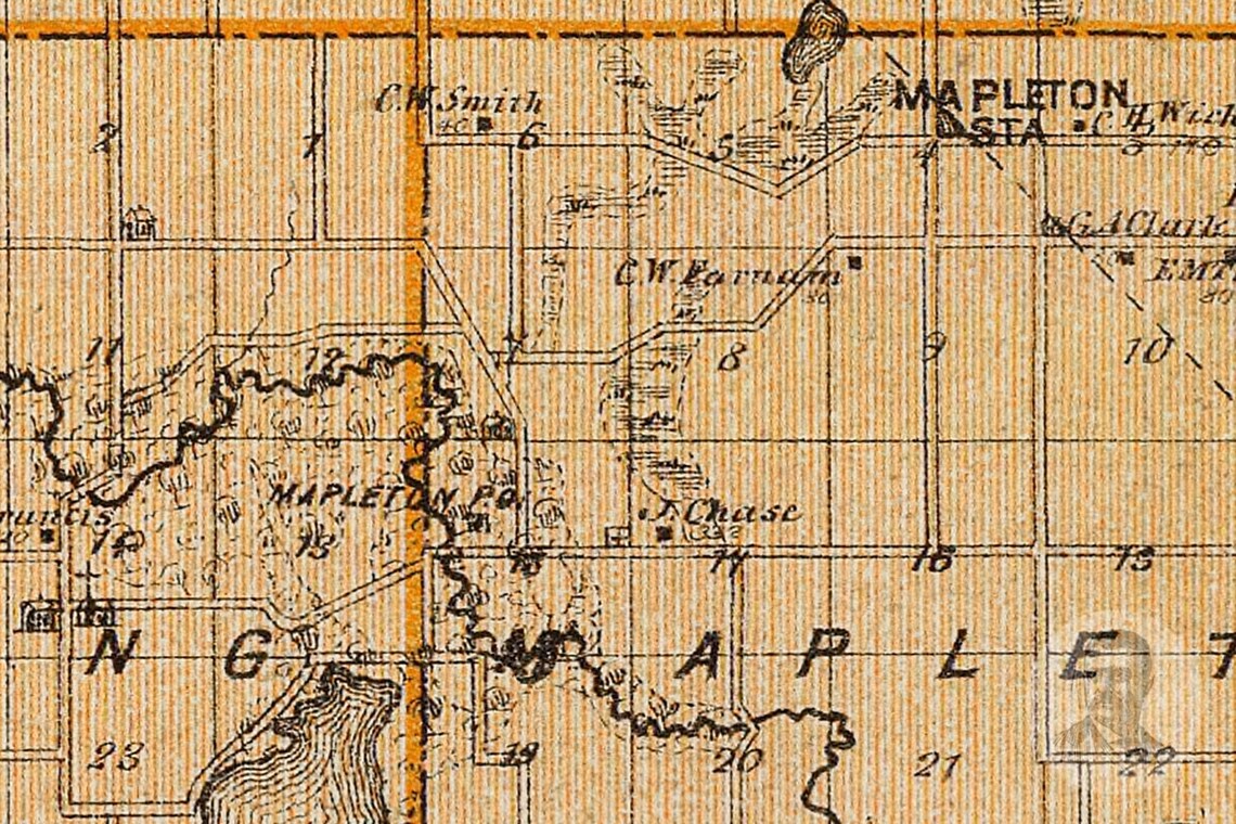 Vintage Blue Earth County MN Map 1874 Old Minnesota Map Etsy
