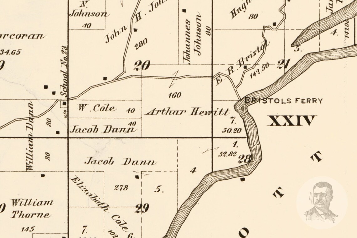 Vintage Carver County Map 1880 Old Map of Carver County Etsy