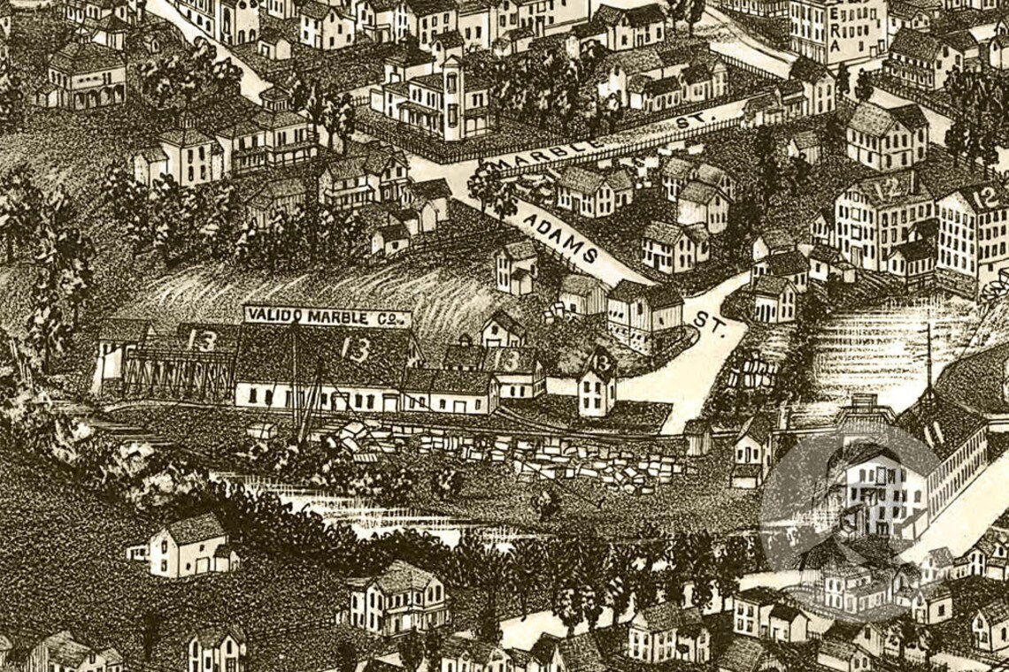 Vintage Fair Haven Map 1886 Old Map of Fair Haven Vermont Etsy