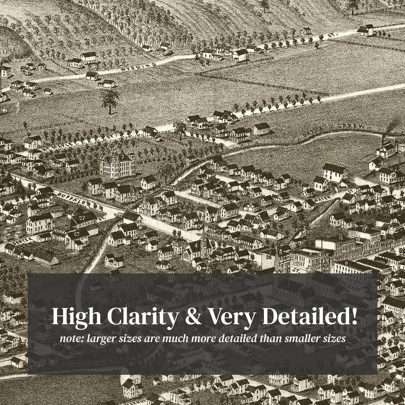 Warsaw Map 1885 Old Map of Warsaw New York Art Vintage Print Etsy