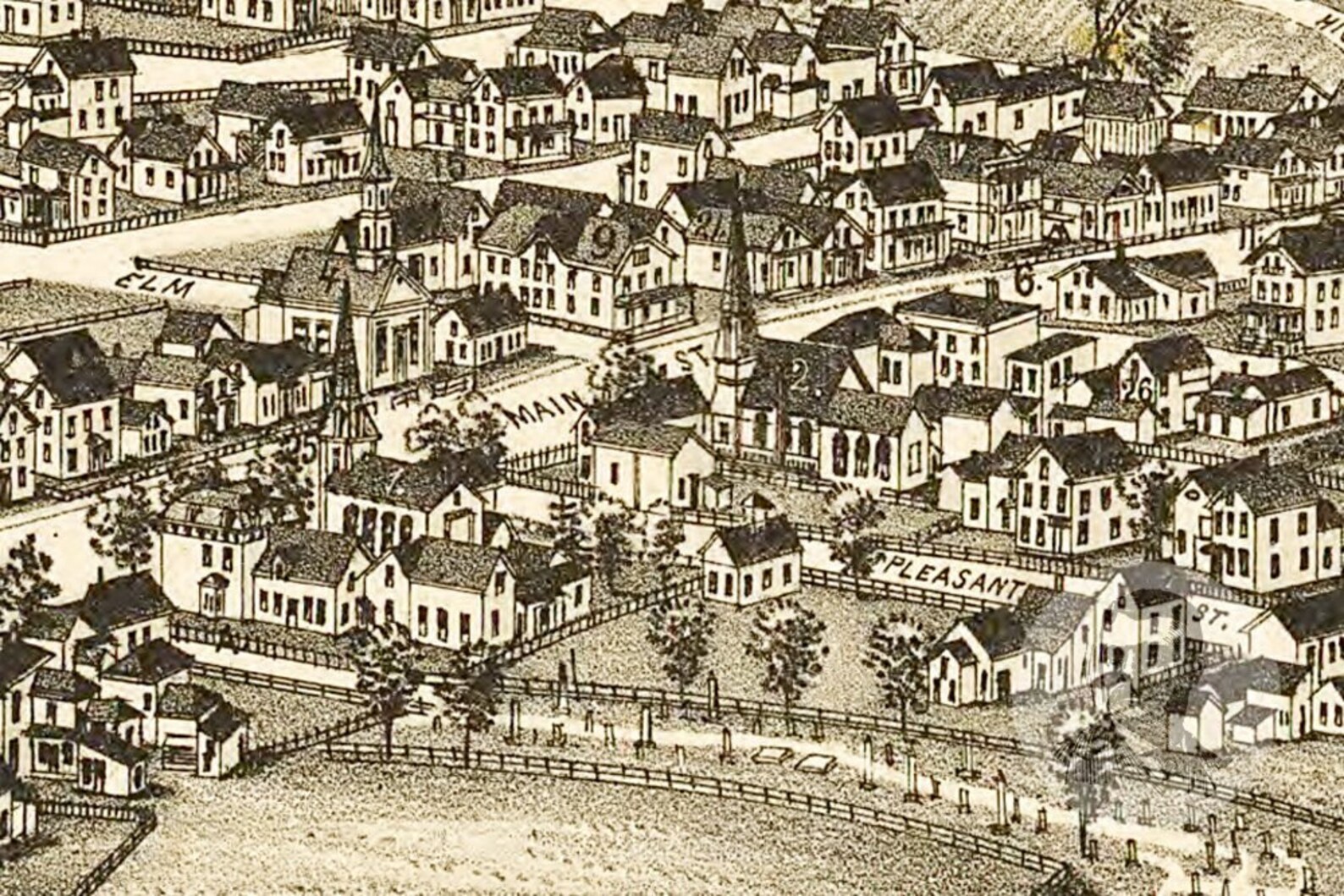 Vintage Morrisville Map 1889 Old Map of Morrisville Vermont Etsy