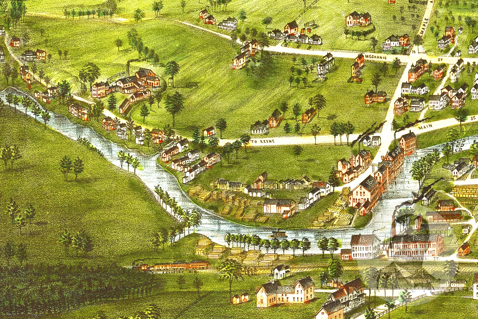 Vintage Winchester Map 1887 Old Map of Winchester New Etsy