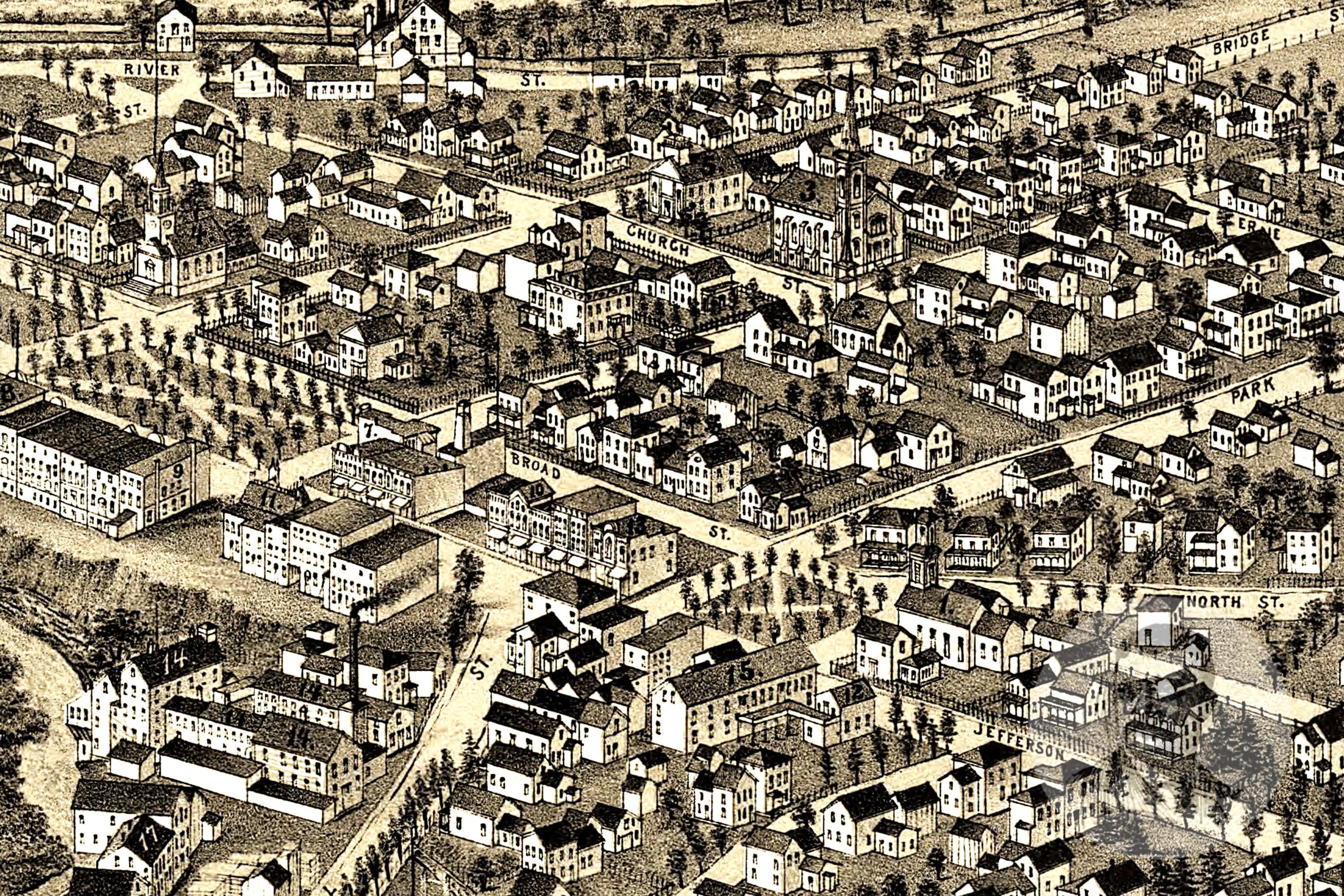 Vintage Pulaski Map 1885 Old Map of Pulaski New York Etsy