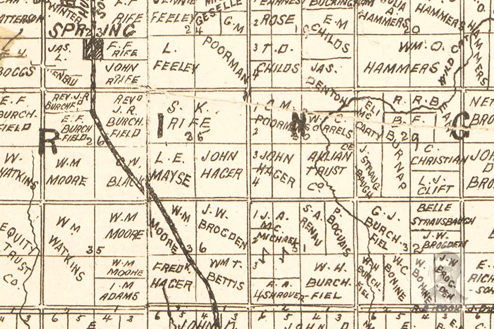 Vintage Harper County Map 1893 Old Map of Harper County Etsy