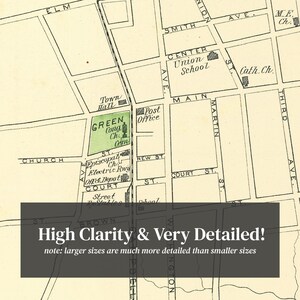 West Haven Map 1893 Old Map of West Haven Connecticut Art Vintage Print ...