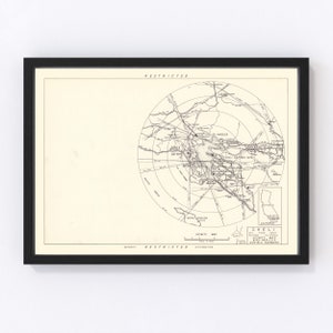 Gadsden Specialized Air Force Depot Map 1952, Vintage Gadsden Specialized Air Force Depot Map, Old Gadsden Specialized Air Force Depot Art,