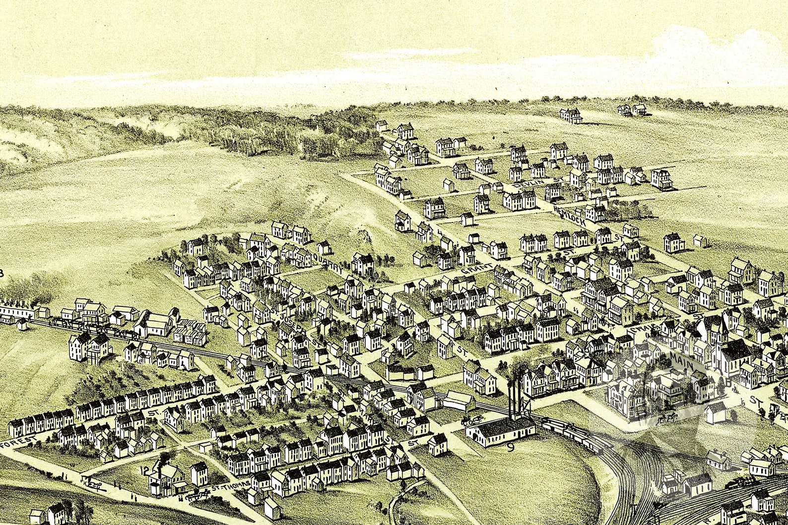 Vintage Gallitzin Map 1901 Old Map of Gallitzin Etsy