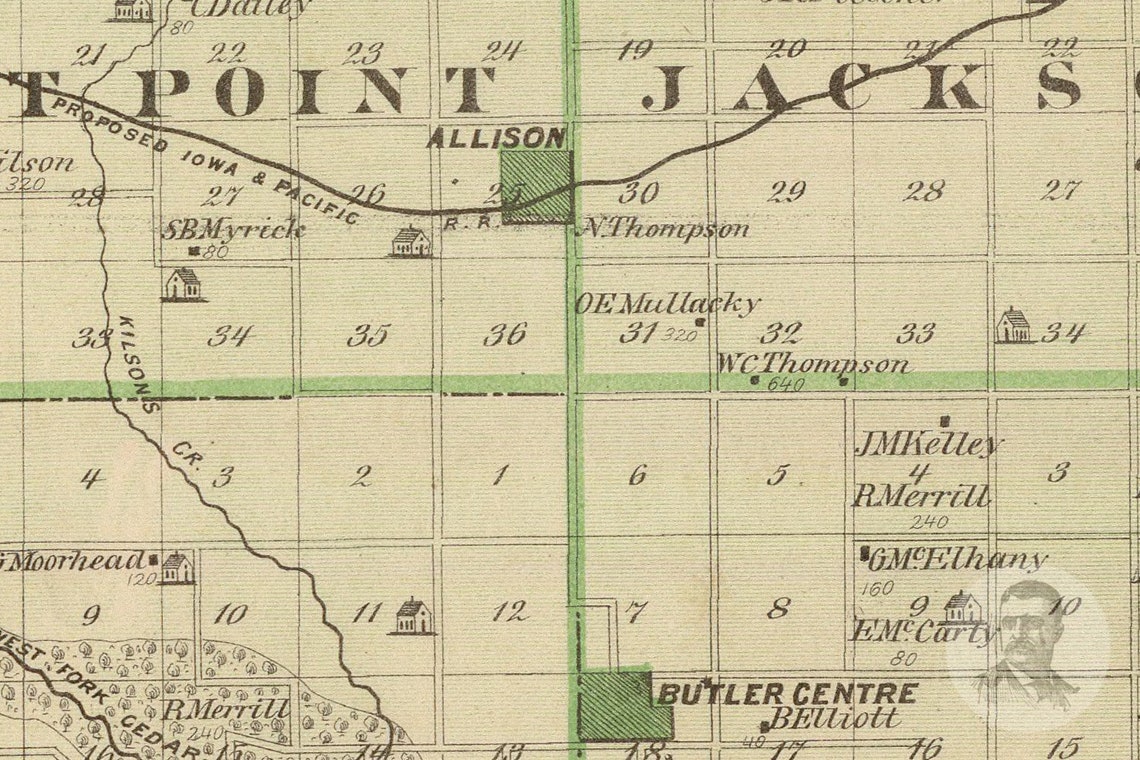 Butler County Ia Wall Map Premium Style By Marketmaps Images and Photos finder