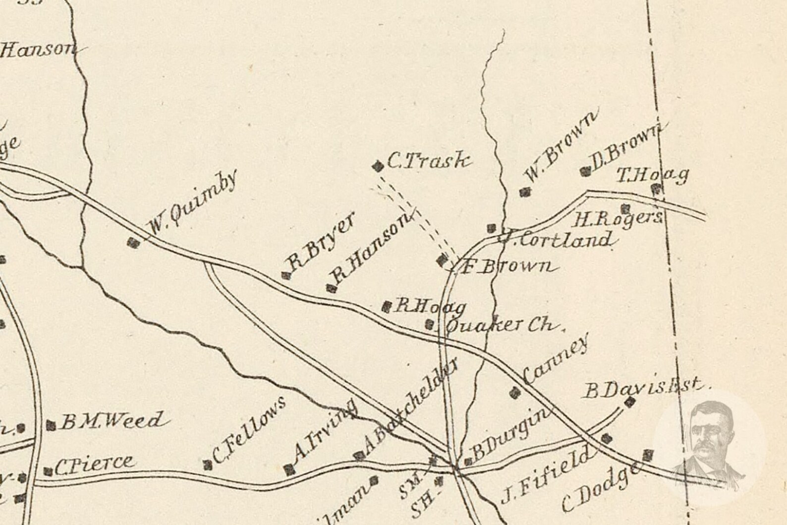Vintage Sandwich Map from 1892 Old New Hampshire Map Etsy