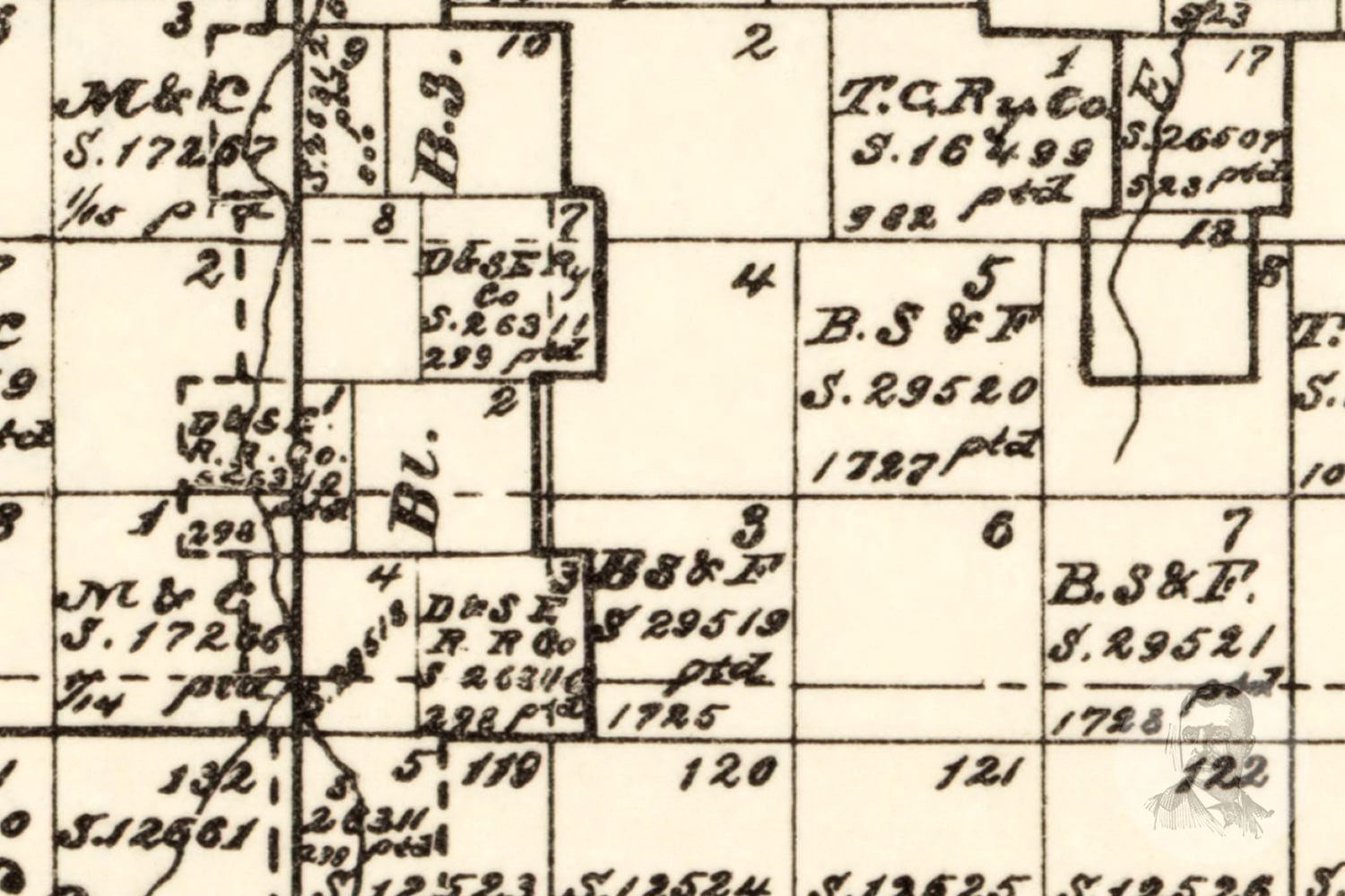 Vintage Hutchinson County Map 1891 Old Map of Hutchinson Etsy