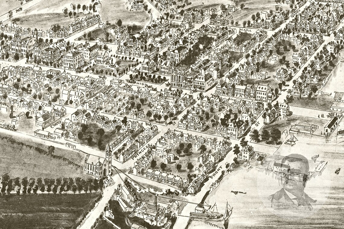 Vintage Chestertown Map 1907 Old Map of Chestertown Etsy