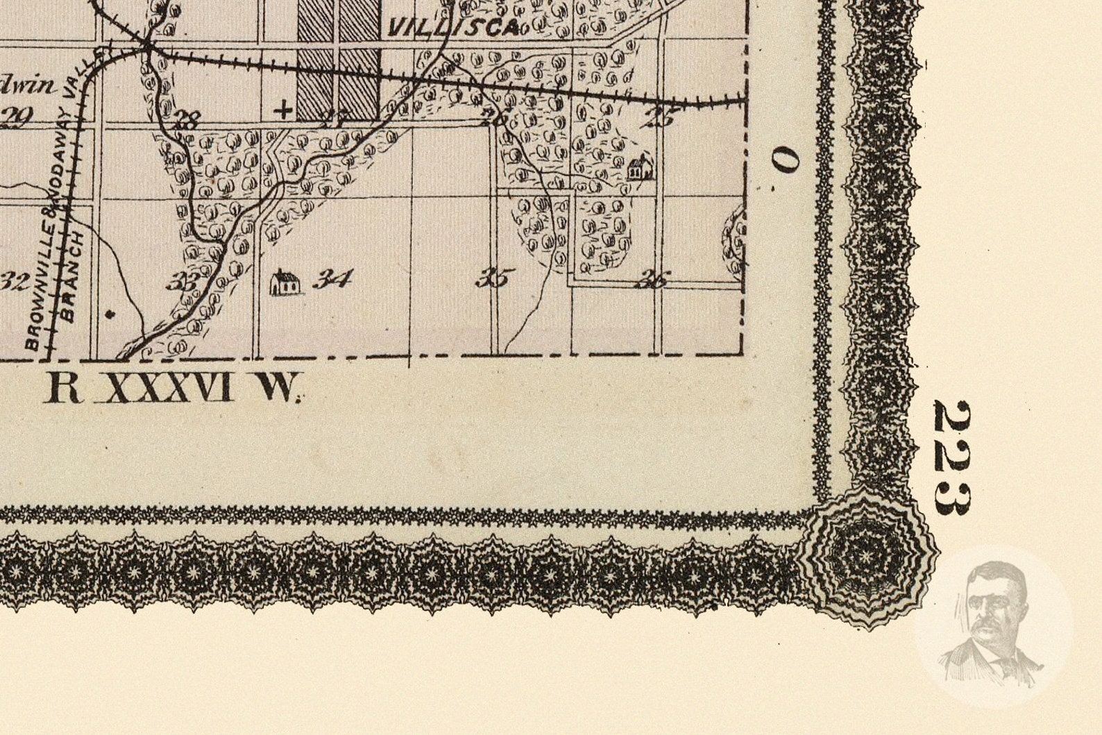 Vintage Montgomery County IA Map 1875 Old Iowa Map Etsy