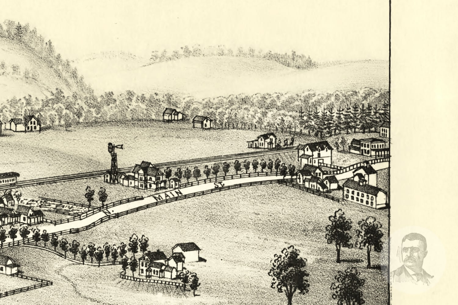 Vintage Bainbridge Map 1889 Old Bainbridge New York Map Etsy