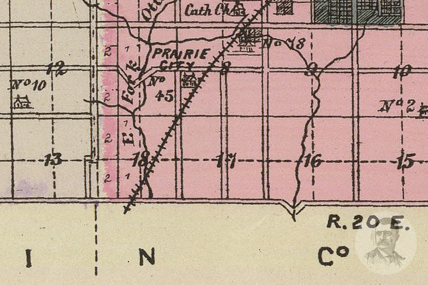 Vintage Douglas County KS Map 1887 Old Kansas Map Etsy